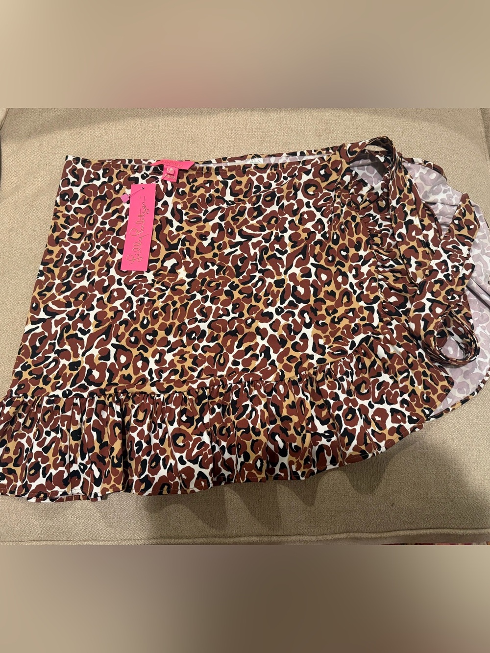 NWT Lilly Pulitzer Leopard Wrap Sarong